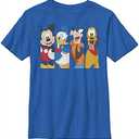 Disney Characters Bro Time Boy's Solid Crew Tee, XL