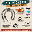 Phone Lanyard 3 in 1, Crossbody & Wrist Phone Strap with Cute Dog Phone Clip, 3 Tether Tabs & Carabiner Buckle, Hands-Free Cell Phone Lanyard for Women Travel