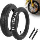 12 1/2 x 2 1/4 Bike Tires and Inner Tubes, 12.5x2.25 BMX Tire Sets (57-203) Compatible with Jetson Kids Bike Caster Trike Bob Stroller and Other 12 Inch Bicycle Tires and Tubes