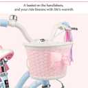 Glerc Petal Girls Bike, 12-18 Inch Kids Bike for Ages 2-9 Years Old Children, Princess Style Kids Bicycle with Training Wheels & Basket & Streamers, Multiple Colors