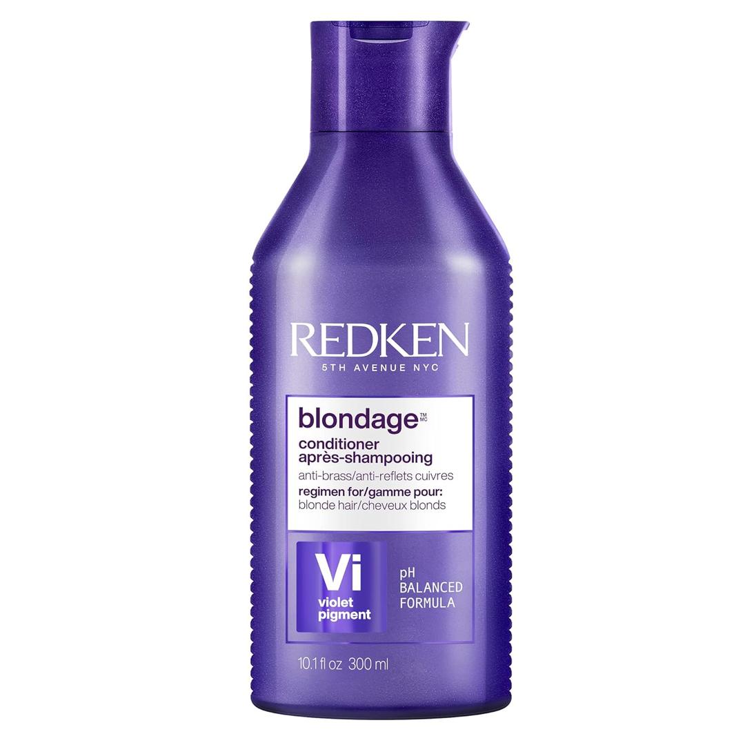 Redken Blondage Color Depositing Purple Conditioner For Blonde Hair - Tones & Moisturizes Brassy Hair
