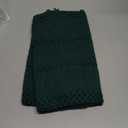 Socomi Boho Table Runner Macrame Long Valentine's Day Farmhouse Woven Cotton Linen Rustic Coffee Table Runner with Tassels for Dresser Scarf Home Decor Dining Room 12x108 inch Emerald Green