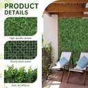 20"x20" (24 Pieces) Artificial Green Boxwood Hedge Screen Panels | UV-Protected Privacy Screen Panel, Faux Grass Wall, Indoor Outdoor Green Covering, Patio/Balcony/Garden/Backyard Art Decor