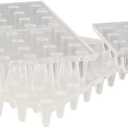 SoftTouch 4" Square Adhesive Anti-Dent Carpet Protectors with 3/8" Spiked Bottom, Self-Stick Spiked Furniture Pads for Tables, Beds, Sofas, Chairs, Set of 2, Clear