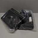 Gawerk Clear Acrylic Single Pocket, Plastic Hanging Wall Mount File Holder for Office Home (Black, 3 Pack)