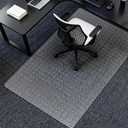 AiBOB Office Chair Mat for Carpet, 32" x 48" Heavy Duty Computer Desk Chair Mats for Carpeted Floors, Easy Chair Movement Hard Clear Carpet Chair Mats, Ship Flat