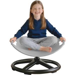 Spinning Chair for Autistic Kids, Sensory Spinning Chair for Kids & Toddlers, 220LBS Capacity, Safe Non-Slip Spin Chair with Handle, Sensory Chair for 3-8Ages Autism & Special(Grey Oval) | Secure Handle Design, Non Slip Spinning Chair with 220 LBS Capacity for Kids Ages 3-8, Built for Sensory Play