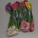 AGIRL 24 Bundles Artificial Flowers for Outdoor,No Fade Fake Plastic Flowers Faux Plants for Decoration Hanging Planters Indoor Outside Garden Porch Window Box Home Wedding Farmhouse (Mix 6 Colors)