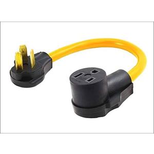 S7 220 Adapter Plug,20Inch 250V 10-30P to 6-50R Heavy Duty 30 Amp(Dryer Male) Plug to 50 Amp (Welder) Socket Adapter Cable