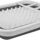 Dish Rack, Easy Storage Collapsible Dish Rack and Drainer with Cutlery Holder Cutlery Racks