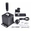 CNRAQR PC USB Simulator Shifter 7+R H Gear Shifter with L Shape Clamp Set for Gear shift PC Windows Steering Compatible with G29/G27/G25/G920, T300RS/GT Wheel