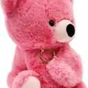 Holiday Home 10-Inch Plush Bear with Keychain - Pink