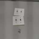 Pure White Decorative Outlet Covers Wall Plates, Bamboo Fiber Light Switch Covers, Natural Material Electric Receptacle Switch Plate Outlet Cover of various styles (2 Gang Toggle 2 Pack)