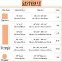 SASTYBALE Christmas Tablecloth Square 52 x 52 Inch Spill Proof Washable Autumn Jacquard Damask Card Table Cloth, Polyester Fabric Table Cover for Fall, Harvest, Holiday, Brown/Amber