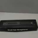 MELYDO Pencil Flat Iron, 3/10" Small Flat Irons for Short Hair, Mini Hair Straightener with Adjustable Temperature for Edges Pixie Cut and Bangs, Tiny Hair Straightener, Auto Shut Off, Black