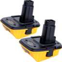 Akkopower DCA1820 18v to 20v Adapter Replacement: Compatible with Dewalt 18V XRP Tools - 20V Max Battery DCB201 DCB203 DCB204 DCB206 to 18V XRP NiCad NiMh Battery DC9096 DC9098