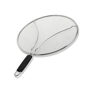 BergKoch Splatter Screen for Frying Pan - 15 Inch Stainless Steel Grease Splatter Guard - Cover Oil Splash when Sizzling Bacon, Cooking Fried Chicken or Popcorn