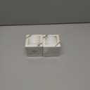 2 x HUIHUANG White Velvet Ribbon 3/8 inch x 25 Yards Single Face Velvet Ribbon for Gift Wrapping, Christmas Tree Ornaments, Wreath Decor, Invitations, Hair Bows, Flower Bouquet, Home Decor