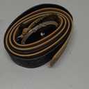 SHENHE Women's 2 Piece PU Leather Cowboy Belts Western Bull Head Buckle Vintage Belt Black and Brown suit waist size:41.3-45.3"