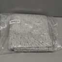 Decorative Couch Throw Pillow Covers 18x18 Set of 2 Blue Striped Soft Wool Pillow Covers Neutral Textured Boho Cushion Covers for Modern Farmhouse Sofa Bedroom Living Room Decor SY012-C18