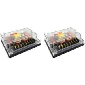 2 Pack 4 Ohm 3 Way Passive Crossover 300 Watts Passive Car Audio Tweeter CRX-303