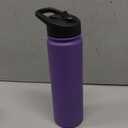 mininoo 24 oz Insulated Water Bottle with Straw Lid, Stainless Steel Double Wall Vacuum, Leak Proof, BPA Free, Keep Cold for 24H & Hot for 12H(Purple)