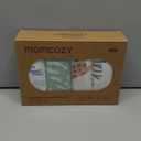 Momcozy Muslin Swaddle Blankets, 4-Pack Breathable and Skin-Friendly Receiving Blankets for Boys, Best Wishes Swaddle Blanket Shower Gifts & Baby Registry Essentials, Large 47"x47", Bravery