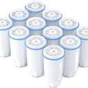 Upgraded Water Filter Replacement Fit for Zero Pitcher and Dispenser ZR-001 ZR-004 ZP-006 ZR-017, Five-Stage Filter System, Effectively Reducing Lead, Chromium, and Contaminants, 12 Packs