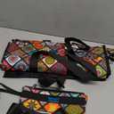 TOPDesign Utility Water Resistant Tote Bag with 13 Pockets, Top Zipper Closure & Thick Bottom Support, for Working Women