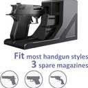 SUMING Universal Pistol Rack, Handgun Rack Pistol Holder for Gun Safe, Gun Holder Protective Pistol Stand Gun Storage Fit Most Handguns