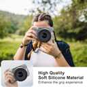 Easy Hood R50V Case, Soft Silicone Protective Cover for Canon EOS R50 V Digital Camera, Lightweight EOS R50V Camera Case Cover Grip Body Skin Protector (Grey)