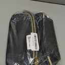 OCHEAL Makeup Bag, Multifunctional Make Up Bags with Zipper Pouch Large Compact Makeup Bag Organizer for Women Girls Cosmetics Toiletry Brushes Storage Makeup Case with Handle Divider-Black (001_Black with front pocket)