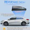 ZATOOTO Car Window Covers for Back Window Baby Sun Shade for Side Window Shades Single Layer Car Window Screen with Better Breathability and Visibility Sun Blocker Cool Down Your Vehicle(B Shape)