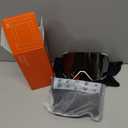 Ski Goggles OTG for Women Men Adult Youth,YH693C Magnetic Snowboard Goggles,Winter Snow Goggles for Skiing Skating (White Frame Silver Lens-vlt 13% With Mask)