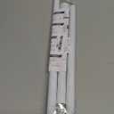 White Tension Curtain Rod for Windows 28 to 48 inch, Adjustable Expandable Pressure Spring Curtain Rod No Drilling, 7/8" Curtain Rod for Bedroom Doorway Closet Door