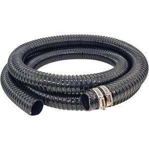 Corrugated Flexible Pond Tubing 1.5 Inch x 10 Feet with Clamps PVC Sump Pump Discharge Water Hose for Garden Ponds Waterfalls Camping Caravans Filters