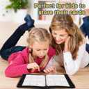 Basketball Card Binder, 9 Pocket Zipper Sports card binder, 720 Double Sided Pocket Waterproof Album, Basketball Cards Display Holder, Expandable, For Gaming Cards, Yugioh, MTG and Other TCG (Orange)