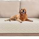 fuguitex Waterproof Dog Bed Cover Couch Cover for Pet Anti-Slip Cat Mat Pet Pad Blanket for Sofa Chair Recliner Bed Furniture Protrctor (30x53 Inch (Pack of 1), Cream)