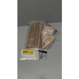 2 Pack Wood Cake Pop Stands Sucker Display 3 Tier Lollipop Holders with 100 Treats Bags 100 Lollipop Sticks 100 Gold Twist Ties for Dessert Table of Wedding Baby Shower Birthday Party (Acacia Wood)