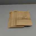 Yopay 100 Pack Kraft Paper Bakery Bags with Window, Tin Tie Tab Lock, 5.9 x 2.8 x 9.2 inch for Cookies, Treats, Coffee Beans