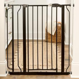Regalo Safety 36" Extra Tall Baby Gate, Bottom of Stairs & Doorways
Fits Openings 29"-36.5" Wide, Pressure Mounted with Door, For Babies, Toddlers & Pets, Black