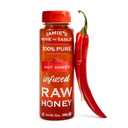 Jamie's Hive To Table Hot Honey, 12 Oz – 100% Natural Raw Honey Infused with Hot Pepper – Gluten-Free, Non-GMO – Spicy Kick for Your Pizza, BBQ, Charcuterie, or Cocktails 11/05/27