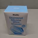 2 x Wine2Go Diamond Silicone Wine Glasses 2PK