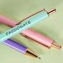 WY WENYUAN Thank You Gifts for Women, Fancy Pen Set for Women, Retractable & Quick-Drying - Perfect Teacher Pens, Employee Appreciation Gifts & Office Supplies (Black Ink, Medium/Fine Point)