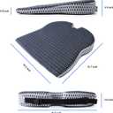Car Wedge Seat Cushion for Car and Truck Seat Office Chair Wheelchair - Memory Foam Seat Pad for Sciatica Tailbone Pain Relief, Large