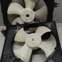 1 Pair AC Cooling Radiator Fan Assembly Left and Right Side 7+5 Blades Compatible with 2012-2015 Honda Civic, 2013-2017 A-cura ILX 1.5L 2.0L 2.4L