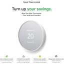Google Nest Thermostat - Smart Thermostat for Home - Programmable Wifi Thermostat - Charcoal