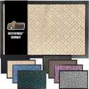 GORILLA GRIP 100% Waterproof All-Season WeatherMax Doormat, 23x35, Durable Natural Rubber, Stain and Fade Resistant, Low Profile, Indoor Outdoor Door Mats, Easy Clean Patio Entrance Mat, Modern Latte