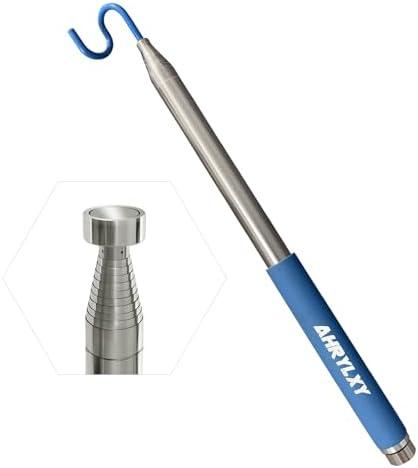 Amazon.com: AHRYLXY 10 FT Telescoping Pickup Tool Magnetic Pole with Hook, Telescopic Push Pull Rod Wire Reacher Grabber Disc Golf retriever, Telescopic Magnetic Pick-Up Tool : Health & Household