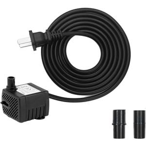 60GPH 2.5W Mini Submersible Water Pump- Ultra-Quiet, Adjustable Flow, Easy to Clean, Perfect for Aquariums, Fish Tanks, Ponds, and Fountains